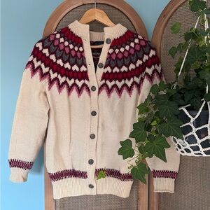 Dale of Norway Faire Isle wool cardigan